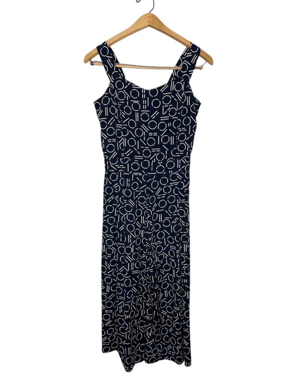 1. State Womens Sleeveless Wide Leg Crop Printed Jumpsuit Blue Small S